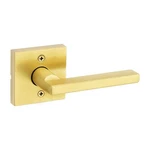 Kwikset Halifax Square Satin Brass Half-dummy Door Handle. Fixed Price $12.95.