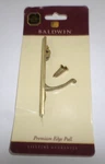 Baldwin Premium Edge Pull 100% Solid Polished Brass Dated 2001 90465.030.CD. Fixed Price $12.00.