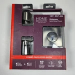 Home Decorator Ridgeway Keyed Entry Lever/deadbolt Satin Nickel 1011 857 404. Fixed Price $25.95.