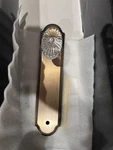 New Grandeur 804038 Hardware Arc Tall Plate Burgundy Knob Single Dummy Brass. Fixed Price $21.56.