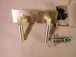 Sure-loc Hardware Levanto Passage Rosette Satin Brass, Door Latch Handle. Fixed Price $22.45.