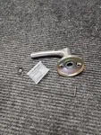 Kwikset 488HYL Henley Non-turning One-sided Dummy Door Lever Nickel. Fixed Price $15.00.
