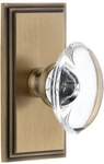Grandeur 810942 Carre Plate Dummy With Provence Crystal Knob Vintage Brass. Fixed Price $69.95.