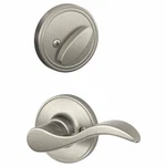 Schlage Inside/interior Handleset. Left Handed Doors. Finish Satin Nickel.. Fixed Price $29.99.