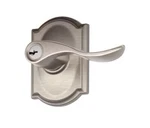 Schlage Accent Right Handed Non-turning Camelot Trim Nickel. Fixed Price $40.00.
