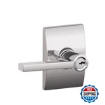Schlage F51A 625 Latitude Lever W/ Century Trim Keyed Entry Lock Bright. Fixed Price $73.01.
