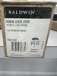 Baldwin 5068.402.MR Knob X Less Rose Polished Nickel. Fixed Price $35.00.