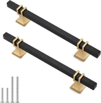 Lepatape 10 Pack 5 Inch Black Gold Cabinet Pulls Hand. Fixed Price $50.79.