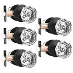 Orger 5 Pack Crystal Door Knobs, Keyless Non-locking Passage, Black. Fixed Price $145.99.