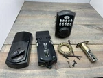 Schlage BE365 V 716 Camelot Keypad Deadbolt Lock, Aged Bronze - Read. Fixed Price $54.00.