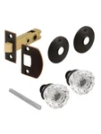 Prime-line E28327 Passage Door Lock Set Glass Knob Bronze Finish Vintage Single. Fixed Price $24.99.