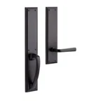 Signature Hardware 479307 Aurick Lh Brass Dummy Door Lever - Matte Black. Fixed Price $117.99.