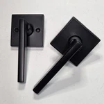 Kwikset 97200-871 Square Matte Black Door Lever Passage Handle Microban. Fixed Price $18.99.