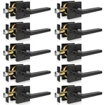 Privacy Door Handle, 10 Pack Matte Black Lever, Left Right Handing Rever. Fixed Price $196.99.