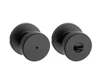 Kwikset Pismo Round Matte Black Bed/bath Door Knob Featuring Microban. Fixed Price $19.49.