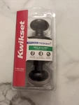 Kwikset Cove Hall Closet Door Knob Black Microban Interior Lockset 92001-511. Fixed Price $12.59.