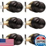 Probrico Ball Privacy Door Knobs Bed/bath Keyless Locksets, Oil Rubbed Bronze, 6. Fixed Price $75.06.