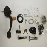 Schlage Plymouth F60 613 Entrance Handleset Siena Knob Oil Rubbed Bronze. Fixed Price $77.37.