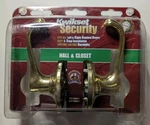 Kwikset Polished Brass Dorian Passage Door Lever (knob) 200DNL 3 Cp Ksp - New. Fixed Price $14.49.
