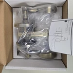 Emtek 8000 Cortina Door Lever Set - Left Hand Antique Brass (US5). Fixed Price $65.00.