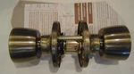 Lot Of 2 Nos Schlage-dexter J10-BYR Door Knob Passage Lock Antique Brass. Fixed Price $12.00.