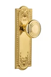 Warehouse Meadows Plate With Deco Knob, Single Dummy, Unlacquered Brass. Fixed Price $65.00.