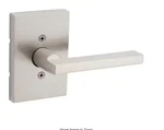 Kwikset Halifax Non-turning One-sided Dummy Door Lever Square Rose Satin Nickel. Fixed Price $15.00.