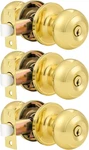 Probrico Entrance Door Knobs Keyed Alike Lockset Polished Brass Same. Fixed Price $49.99.