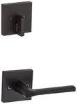 Kwikset 968LSLSQTV1 Lisbon Lever Non-turning Dummy Interior Pack Black. Fixed Price $54.14.