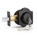 Probrico 2 Pack Single Cylinder Deadbolts Blackkeyed Different, Exterior Lock.... Fixed Price $58.38.
