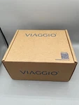 Viaggio Circolo Rosette Satin Brass Passage With Black Contempo Fluted Lev. Fixed Price $86.40.
