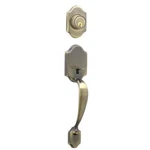 Schlage JH58PRS609 Dexter By Paris Exterior Handleset With Deadbolt, Antique Br. Fixed Price $98.74.