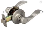 Lot Of 3 809124 Leverset Satin Nickel Passage Bed/bath Polished Door Knob Handle. Fixed Price $42.00.
