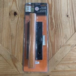 New Prime-line 1126 Black Diecast Sliding Patio Door Handle With Wood. Fixed Price $36.00.