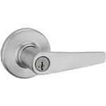 (4)-KWIKSET Satin Chrome Delta Entry Door Lever W/smartkey 405DL 26D Smt 4AL. Fixed Price $183.03.