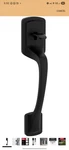 Kwikset Prague Matte Black Entry Door Handle Only With Pismo Round Knob. Fixed Price $39.99.