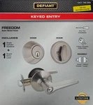 Defiant Freedom 2 Pack Satin Nickel Keyed Entry & Deadbolt Grade 3 Security New. Fixed Price $29.00.