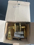 Schlage F10ACC505CAM Accent Passage Door Lever, Camelot Trim, Polished Brass. Fixed Price $45.92.