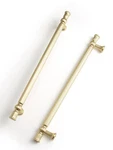 Brushed Gold Cabinet Pulls - 7.56" (192MM)HOLE Center Classic Vintage Drawer .... Fixed Price $30.34.