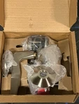 Emtek Hermes C520HERUS15 Privacy Door Lever, Satin Nickel, Concealed Screws. Fixed Price $155.99.