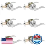 Hosom 6 Pack Door Handle Interior Passage Levers No Locking Hallway Closet. Fixed Price $105.51.