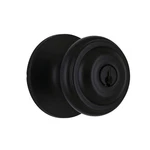 Home Decorators Mulholland Matte Black Keyed Entry Door Knob W/ Dual Keyway. Fixed Price $24.95.