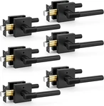 Matte Black Knurled Door Handles, Keyless Locking, 6 Pack For Privacy. Fixed Price $171.99.
