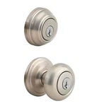 Kwikset Juno Keyed Entry Door Knob And Single Cylinder Deadbolt Combo Pack With. Fixed Price $74.09.