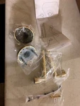 Baldwin FDTUBCRR044 Satin Brass Dummy Door Lever Set - Reserve Collection. Fixed Price $107.99.