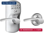 Schlage Plymouth Keypad Lock With Lever Handle, Electronic Keyless Door Entry,. Fixed Price $258.98.