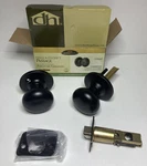 Design House 753442 Cambridge Series Passage Knob Fits Doors - Bronze. Fixed Price $17.85.
