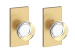 Baldwin Ps.ccy.cfr Contemporary Crystal Passage Door Knob Set - Brass. Fixed Price $130.00.