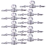 10PCS Crystal Cabinet Knobs, Glass Pulls Handles With Plate, Diamond .... Fixed Price $27.81.