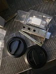 Patikil Round Recessed Door Lock Black Matte Stainless Steel Invisible Design. Fixed Price $32.39.